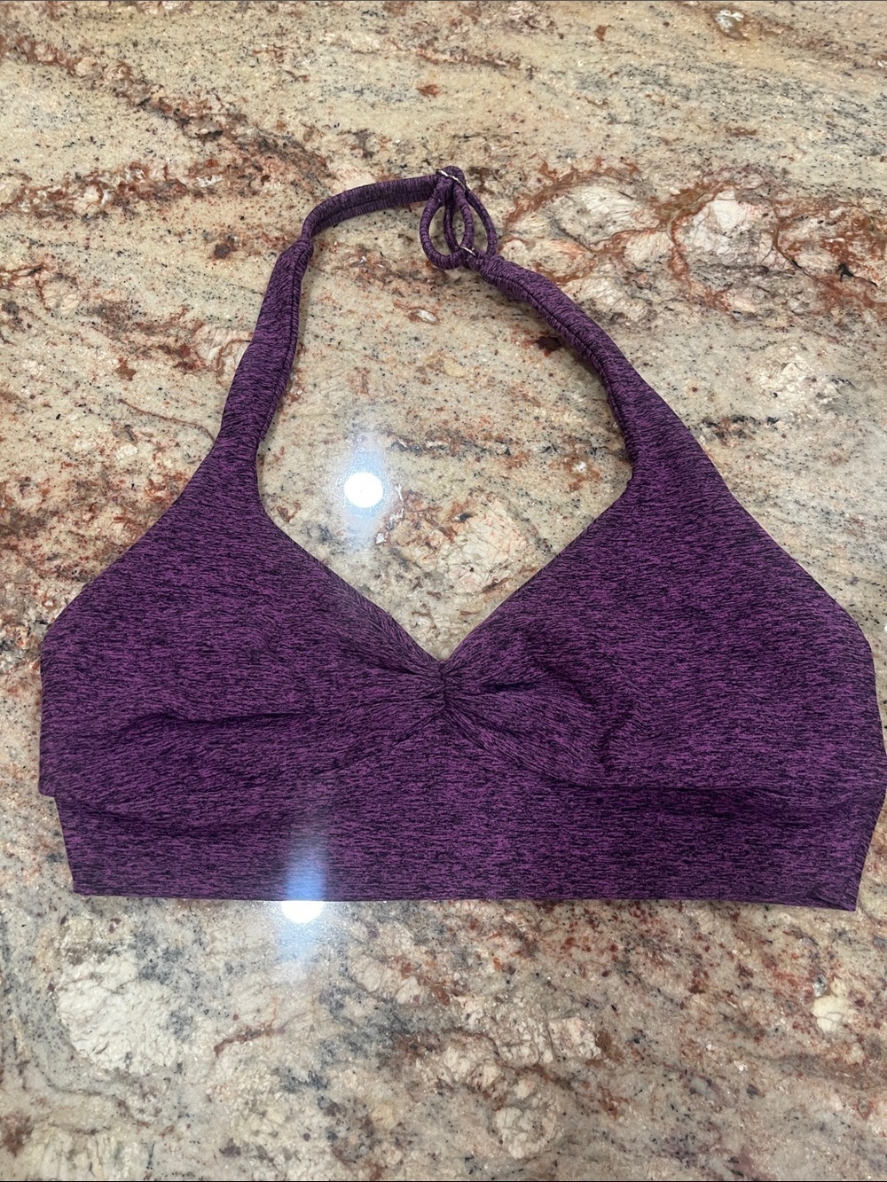 Bombshell - Purple Heather Halter Sports/Bra S: XL (no pads)